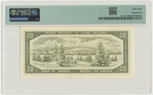 Canada, 20 Dollars 1954 - PMG 58