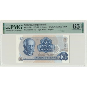 Norway, 10 Kroner 1982 - PMG 65 EPQ