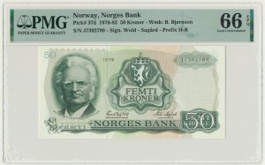 Norway, 50 Kroner 1979 - PMG 66 EPQ