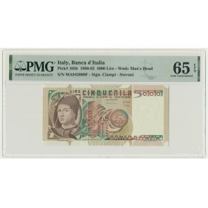 Italy, 5.000 Lire 1980-82 - PMG 65 EPQ