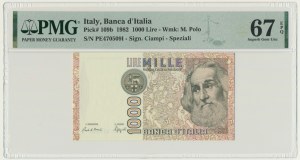 Italy, 1.000 Lire 1982 - PMG 67 EPQ
