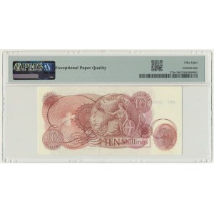 Wielka Brytania, 10 szylingów (1966-1970) - PMG 58 EPQ - seria zastępcza