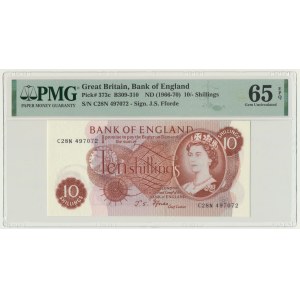 Great Britain, 10 Shillings (1966-1970) - PMG 65 EPQ