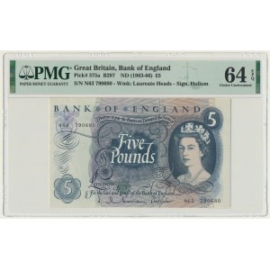 Great Britain, 5 Pounds (1963-1966) - PMG 64 EPQ