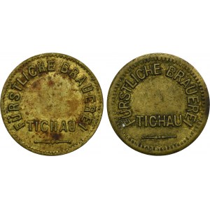 Set, Tichau, Fürstliche Brauerei Tichau, Token without denomination (2 pcs.)