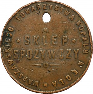 Warsaw Coal Mining Association Grocery Store, Token for 1 Loaf of Bread