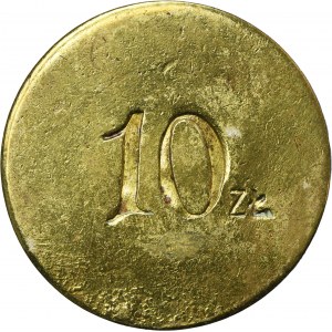 Żeton z nieokreślonego majątku ziemskiego, 10 złotych