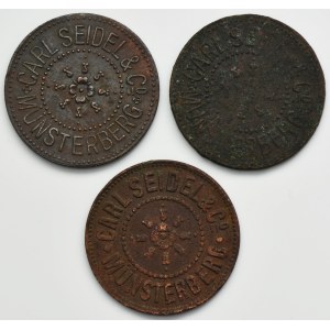 Münsterberg, Cannery, Notgeld (3 pcs.)
