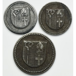 Set, Marienwerder, 10 Pfennig and 50 Pfennig 1918 (3 pcs.)