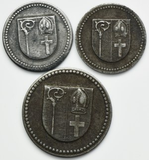 Set, Marienwerder, 10 Pfennig and 50 Pfennig 1918 (3 pcs.)