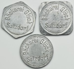 Set, Germany, Sulzdorf, Glück Bakery, Bread Token (3 pcs.)