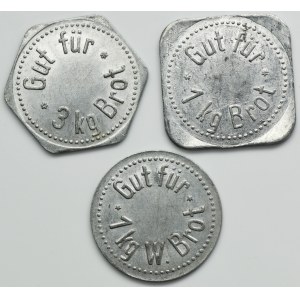 Set, Germany, Sulzdorf, Glück Bakery, Bread Token (3 pcs.)