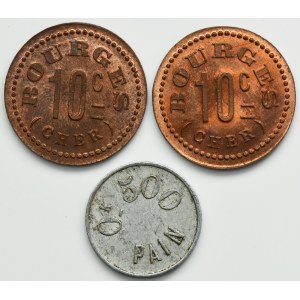 Set, France, Notgeld (3 pcs.)
