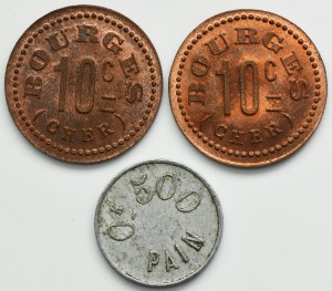 Set, France, Notgeld (3 pcs.)