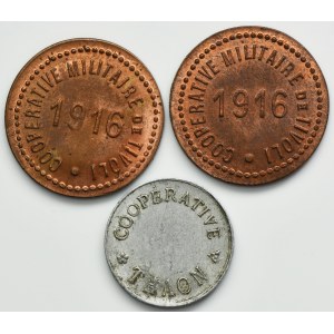 Set, France, Notgeld (3 pcs.)