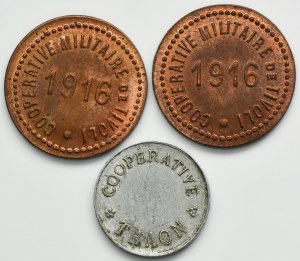 Set, France, Notgeld (3 pcs.)