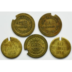 Set, Netherlands, Gas Tokens (5 pcs.)