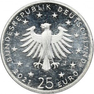 Germany, 25 Euro Hamburg 2021 J - Birth of Jesus