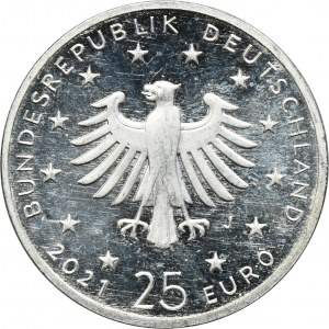 Germany, 25 Euro Hamburg 2021 J - Birth of Jesus
