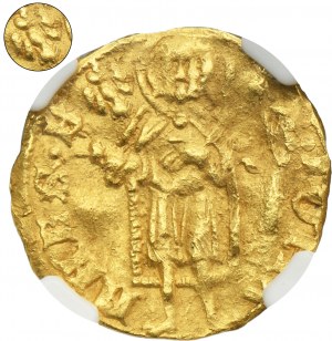 Silesia, Duchy of Liegnitz and Brieg, Wenceslaus I, Goldgulden (floren) undated - NGC AU DETAILS - RARE