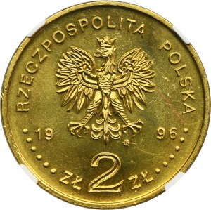 2 gold 1996 Sigismund II Augustus - NGC MS67