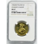 2 złote 1996 Zygmunt II August - NGC MS67
