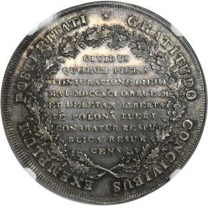 Poniatowski, Targowica Thaler 1793 - NGC MS62 - ex. Karolina Collection