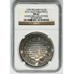 Poniatowski, Targowica Thaler 1793 - NGC MS62 - ex. Karolina Collection