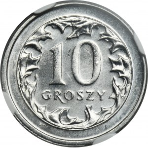 PRÓBA ALUMINIUM, 10 groszy 2006 - NGC MS64 - RZADKIE