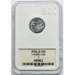 PRÓBA ALUMINIUM, 5 groszy 2005 - GCN MS62 - BARDZO RZADKIE