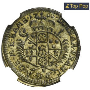 Germany, Bischopric of Bamberg, Lothar Franz von Schönborn, 4 Kreuzer 1700 GFN - NGC MS63 - ex. Dr. Max Blaschegg