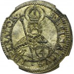 Germany, Bischopric of Bamberg, Lothar Franz von Schönborn, 4 Kreuzer 1700 GFN - NGC MS63 - ex. Dr. Max Blaschegg