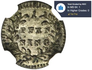 Germany, City of Regensburg, 1 Pfennig 1774 - NGC MS64