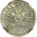 Germany, County of Montfort, Anthony III, 4 Kreuzer 1694 - NGC AU58