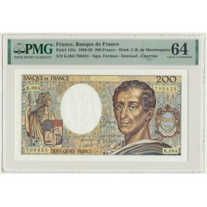 France, 200 Francs 1989 - PMG 64