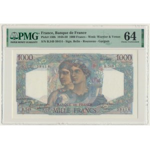 Francja, 1.000 franków 1949 - PMG 64