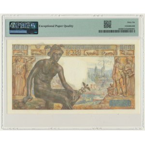 Francja, 1.000 franków 1943 - PMG 66 EPQ