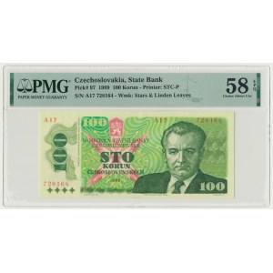 Czechoslovakia, 100 Korun 1989 - PMG 58 EPQ