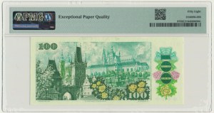 Tchécoslovaquie, 100 couronnes 1989 - PMG 58 EPQ