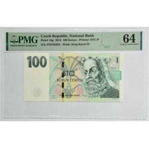 Czech Republic, 100 Korun 2018 - PMG 64