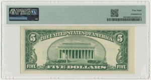 USA, Certificat en argent, $5 1953 - Smith & Dillon - PMG 58