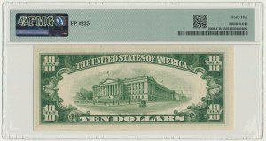 USA, Green Seal, Philadelphia, 10 Dollars 1934 - Julian & Snyder - PMG 45