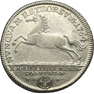 Germany, Principality of Brauschweig-Wolfenbüttel, Karl I, 2/3 Thaler Braunschweig 1754 IDB