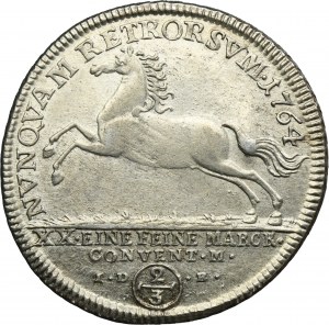 Germany, Principality of Brauschweig-Wolfenbüttel, Karl I, 2/3 Thaler Braunschweig 1754 IDB