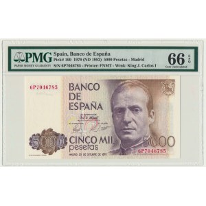 Hiszpania, 5.000 peset 1979 - PMG 66 EPQ