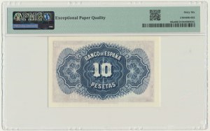 Spain, 10 Pesetas 1935 - PMG 66 EPQ