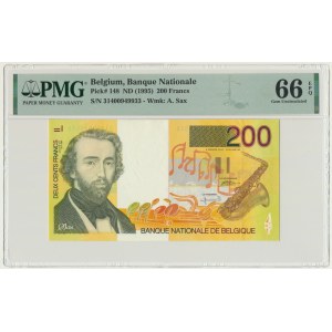 Belgia, 200 franków (1995) - PMG 66 EPQ