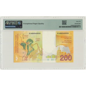 Belgia, 200 franków (1995) - PMG 66 EPQ