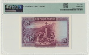 Spain, 25 Pesetas 1928 - PMG 68 EPQ