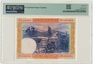 Spain, 100 Pesetas 1925 - PMG 66 EPQ